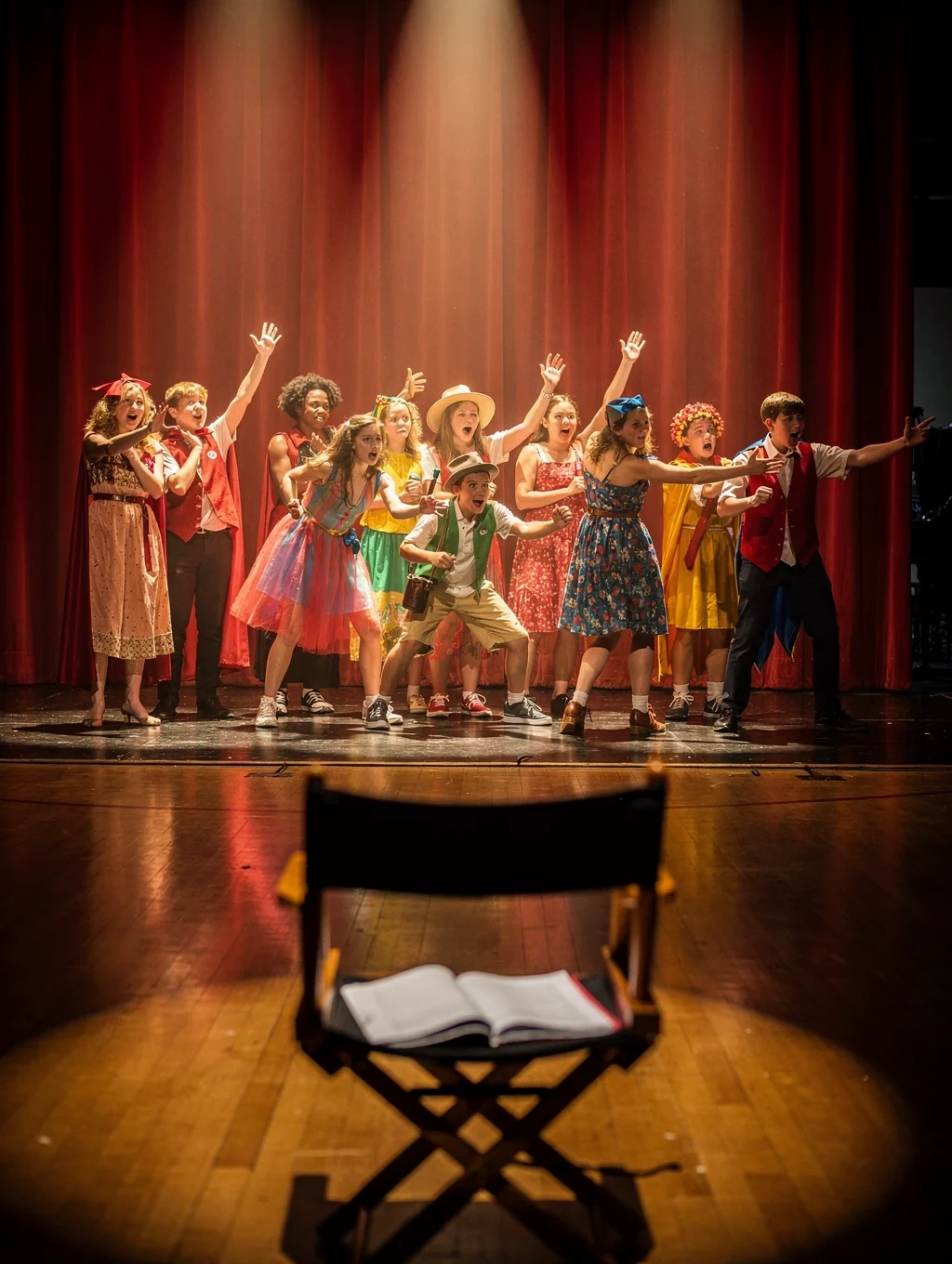 Spring Musical Stage Rehearsal